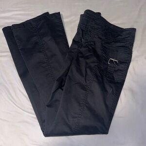 Women’s Black Cargo Pants Flare XS